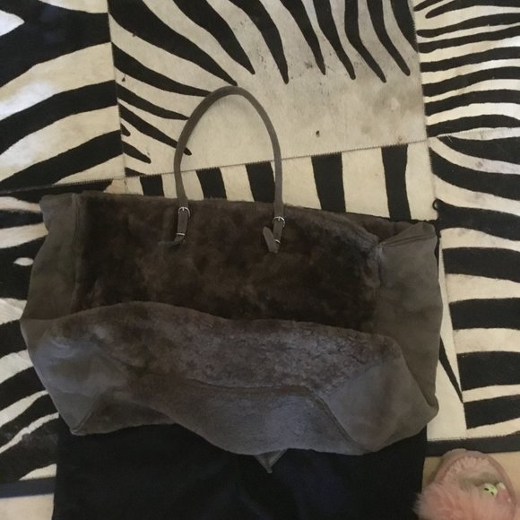 Balenciaga 2015 collection Shearling motorcycle bag  Bag new - Picture 4 of 5